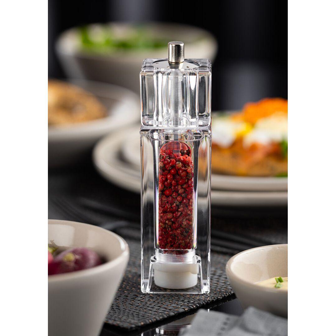 Acrylic Square Salt/Pepper Grinder 6.5" (16.5cm) - BESPOKE77