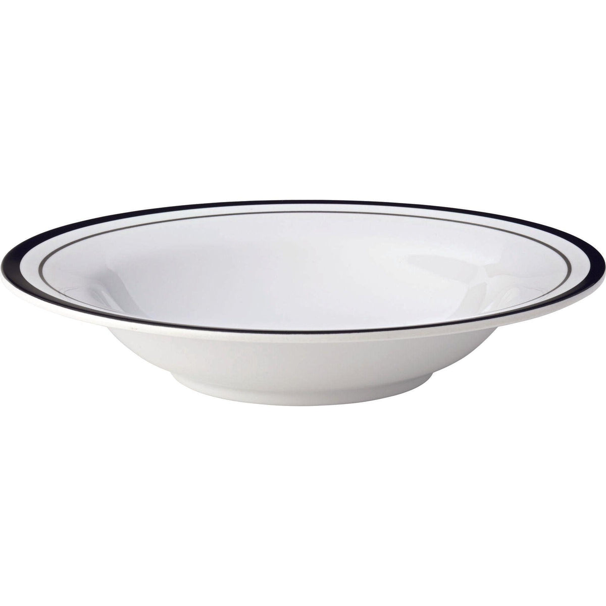 Kingline Black Lines Melamine Pasta Bowl 7.75" (19.5cm)