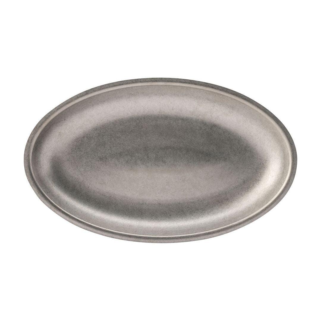 Artemis Vintage Stainless Steel Oval Platter 12 x 7" (30x18cm) - BESPOKE77