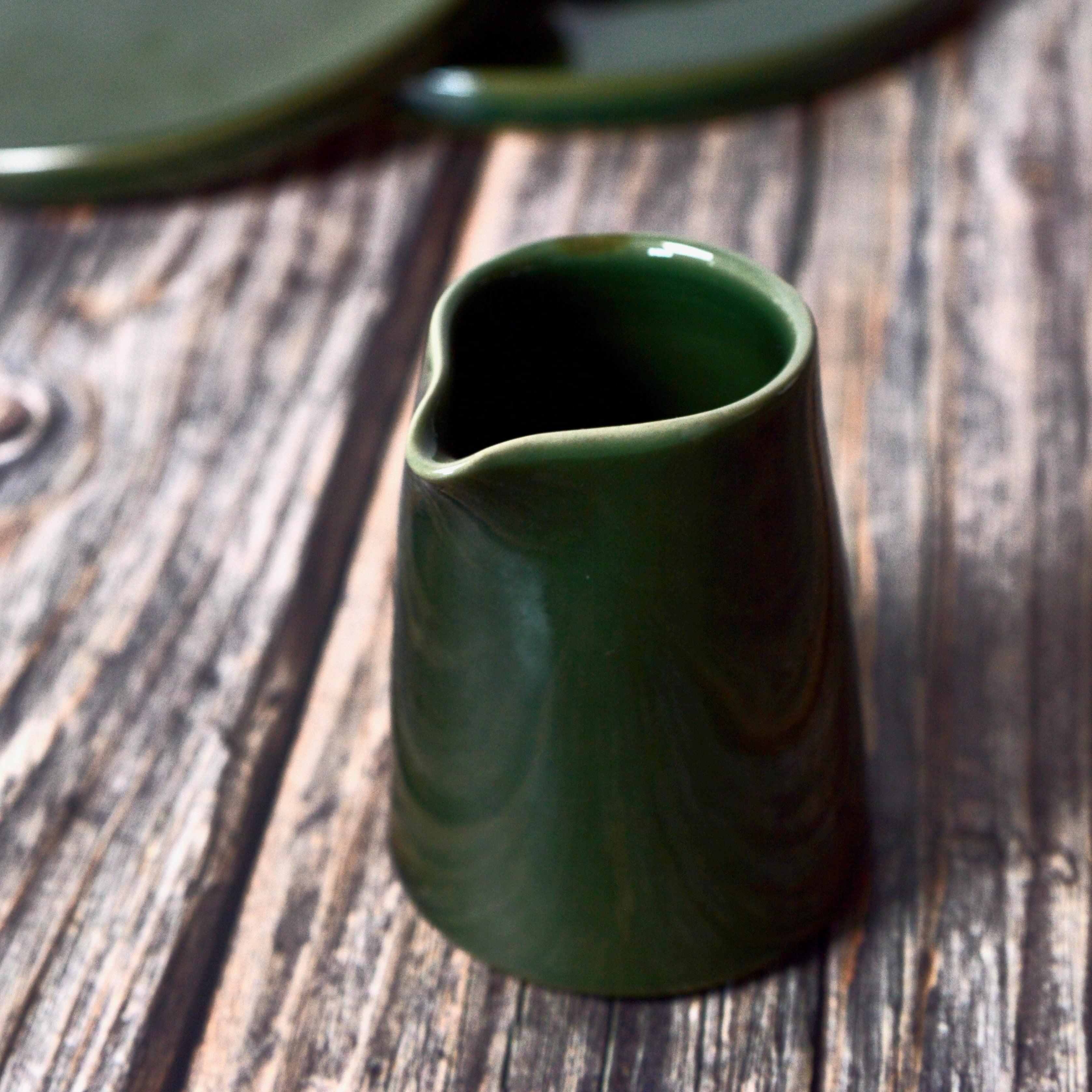 Forest Green 145ml Stoneware Sauce Jug - BESPOKE77