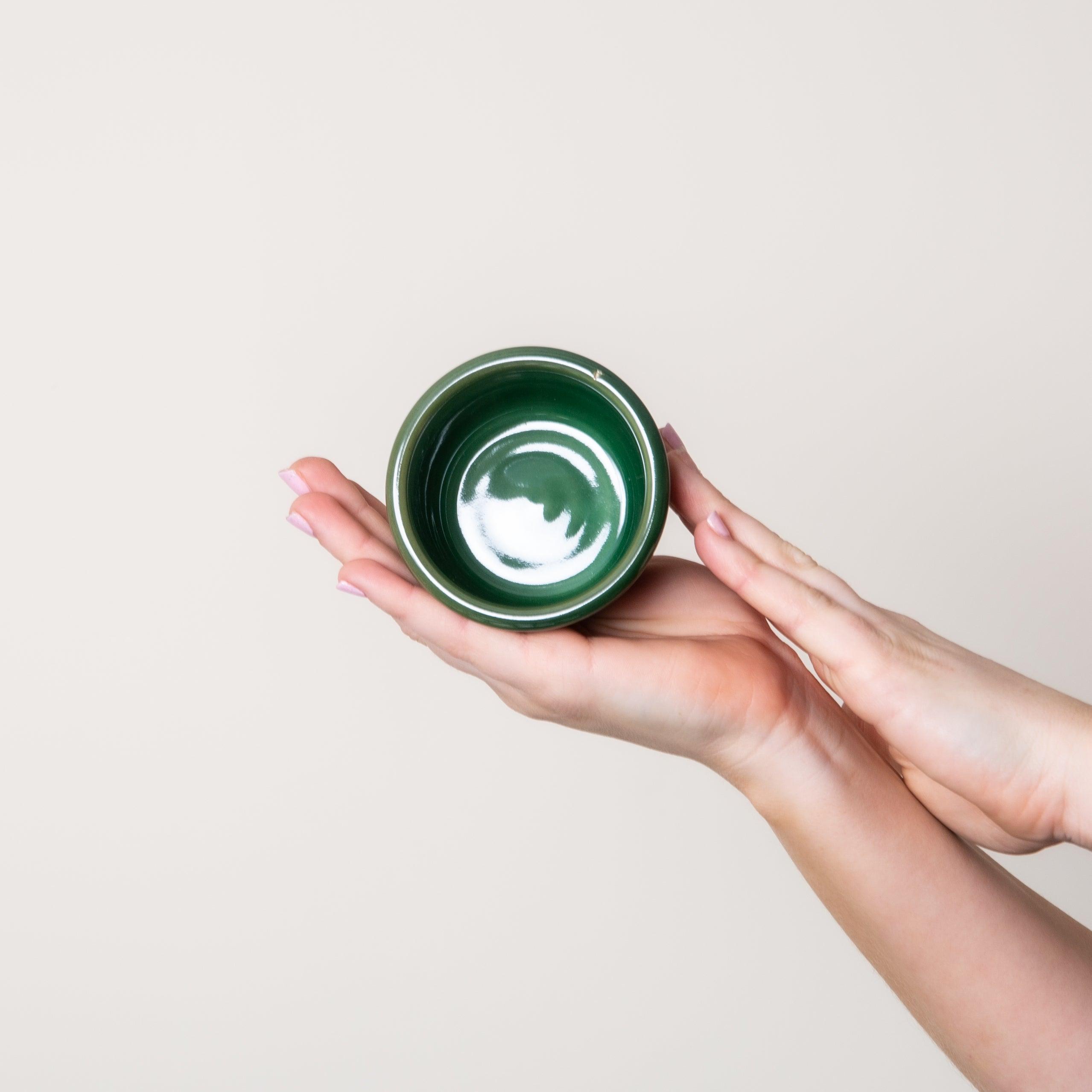Forest Green Stoneware 150ml Small Pot / Ramekin - BESPOKE77