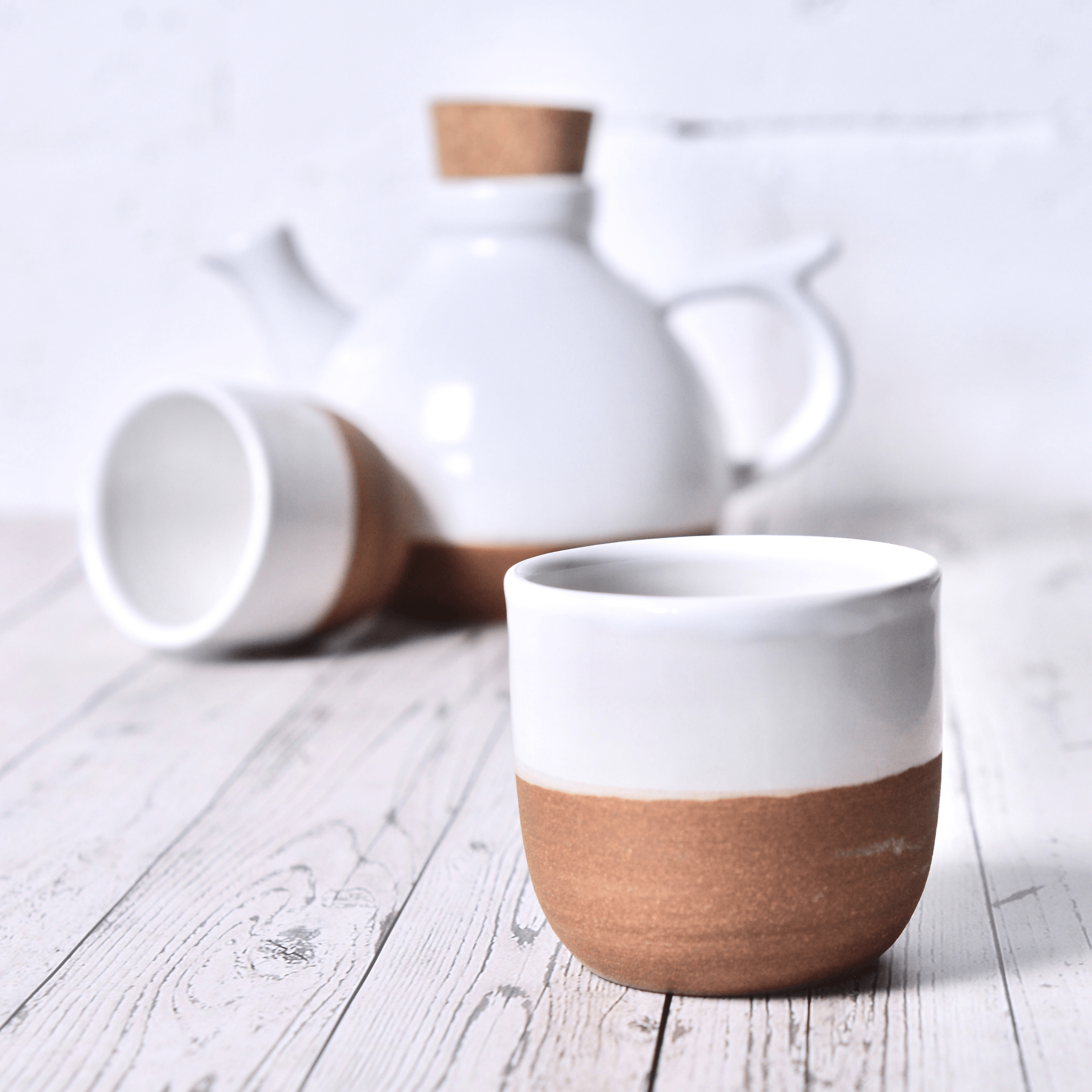 Natural White Hazelnut Espresso Beaker 190ml - BESPOKE77