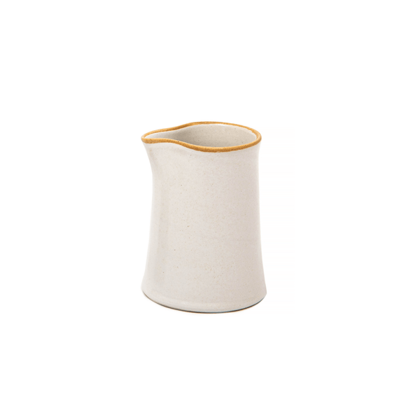 Matte White With Rye Edge Stoneware Sauce Jug 8.5cm (145ml)