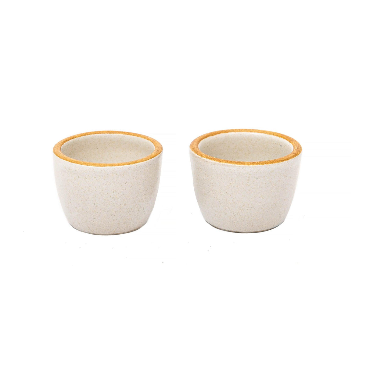 Matte White With Rye Edge Stoneware Ramekin 5cm Dia x 3.75 H