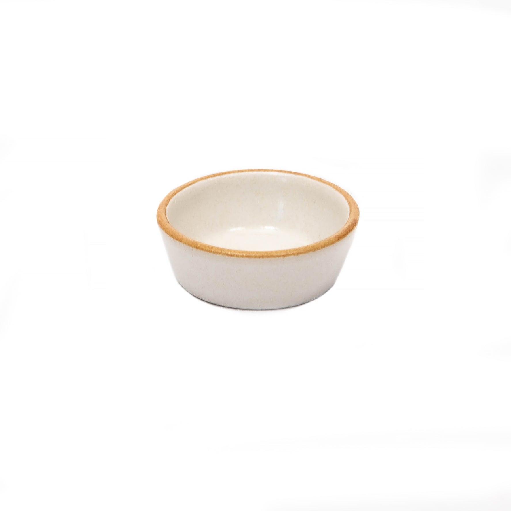 Matte White With Rye Edge Stoneware Ramekin 7cm Dia - Volume 50ml