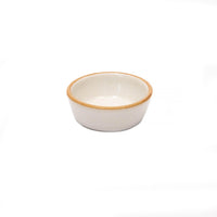 Matte White With Rye Edge Stoneware Ramekin 7cm Dia - Volume 50ml