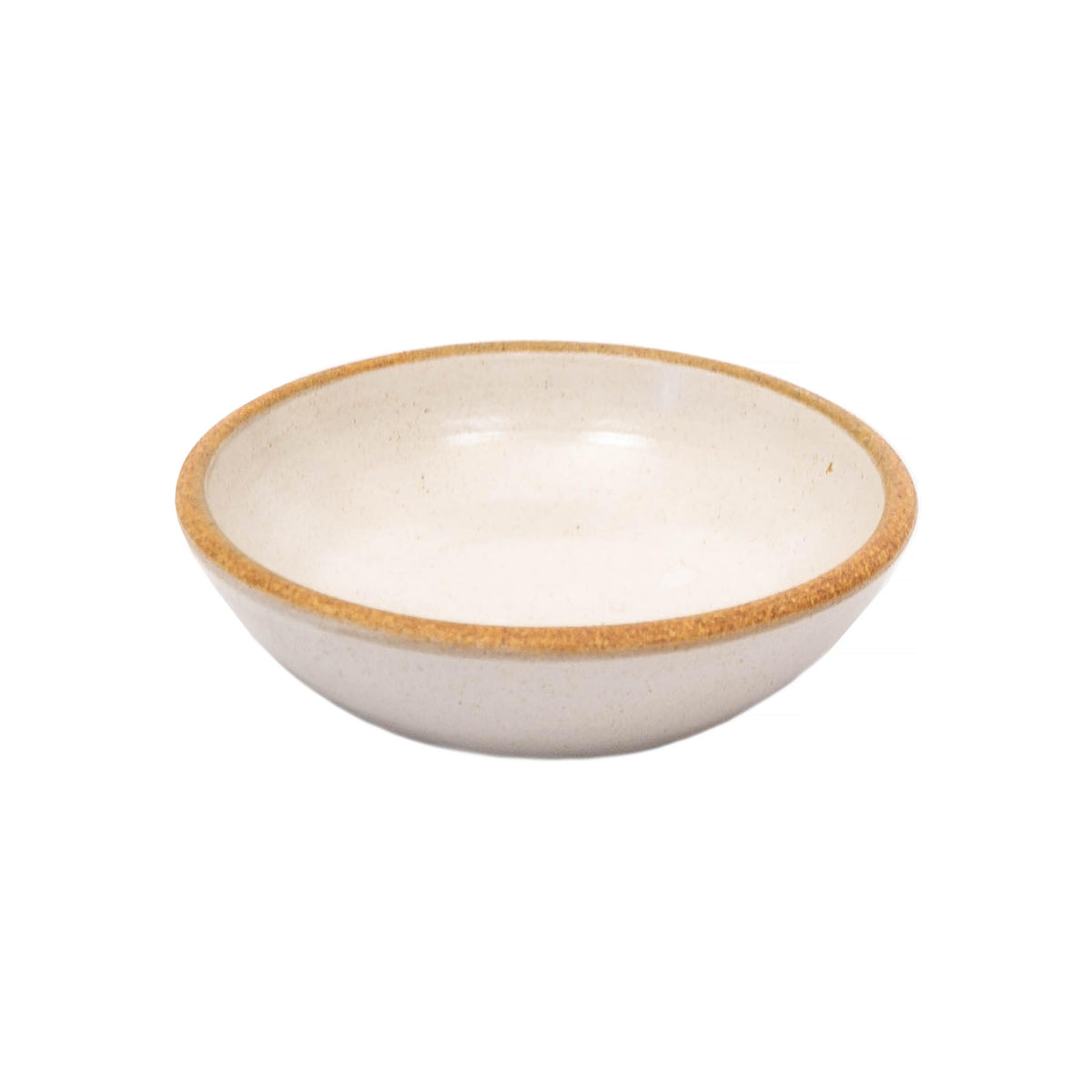 Matte White With Rye Edge Stoneware Olive Oil Dish 9cm Dia