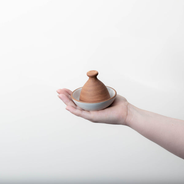 Matte White Rye Edge Butter Dish (45ml) - BESPOKE77