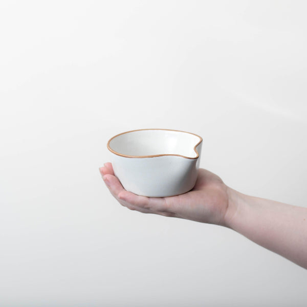 Matte White With Rye Edge Pouring Bowl - BESPOKE77