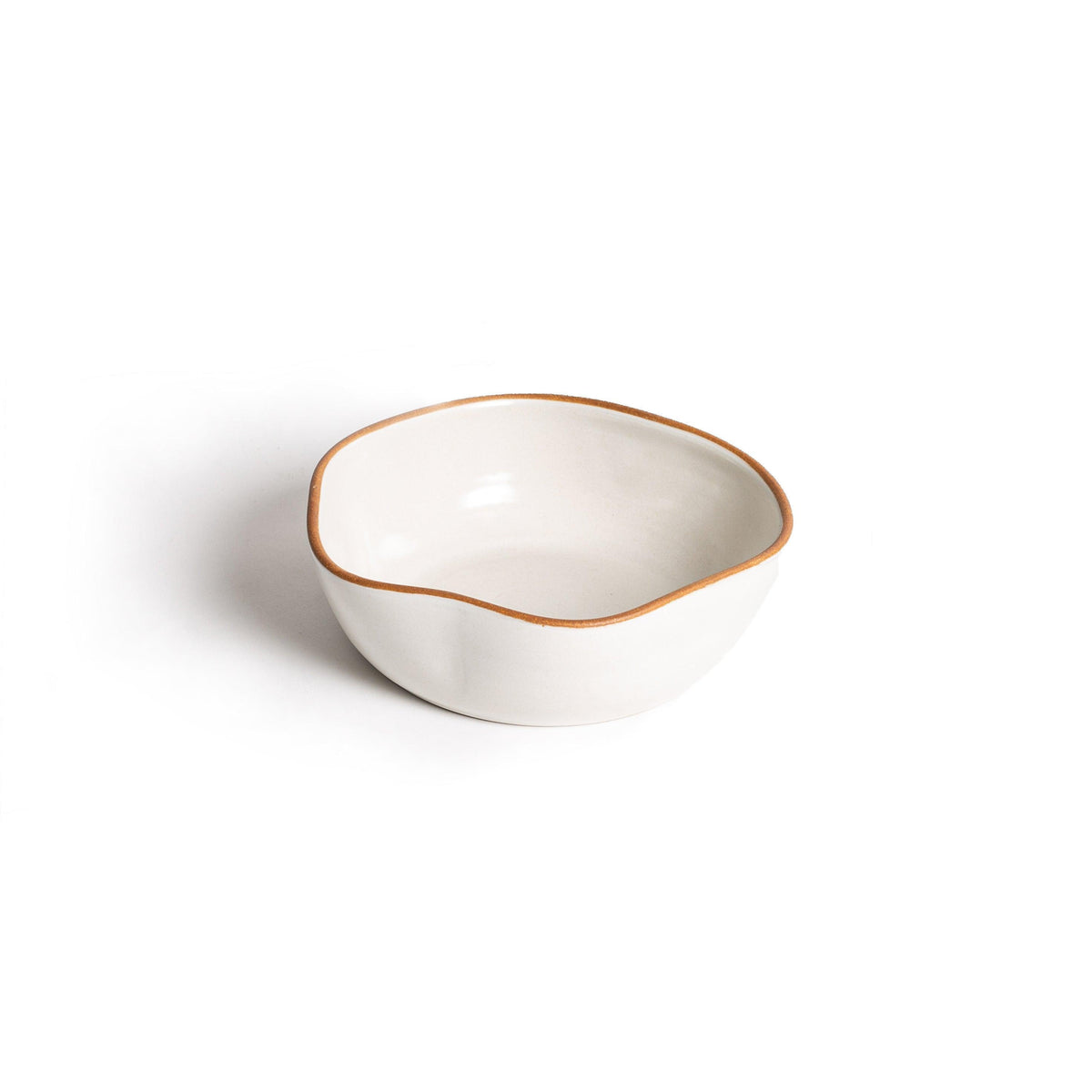 Matte White With Rye Edge Breakfast Bowl - Small - BESPOKE77