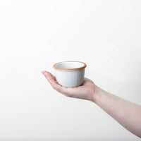 Matte White With Rye Edge Dessert Pot / Ramekin (150ml) - BESPOKE77