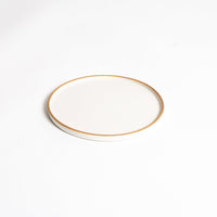 Keywords: Matte White With Rye Edge 20cm Flat Plate, gold rim
Product Name: Bespoke 77 Matte White With Rye Edge 20cm Flat Plate with Gold Rim