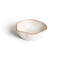 Matte White With Rye Edge Large Breakfast Bowl - BESPOKE77