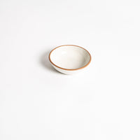 Matte White With Rye Edge Dip Dish (50ml) - BESPOKE77