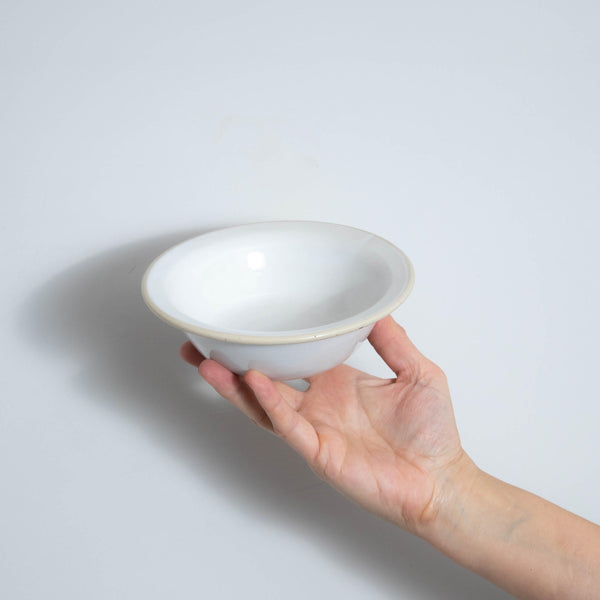 Tavs White With Barley Edge 16.5cm Dessert Bowl - BESPOKE77