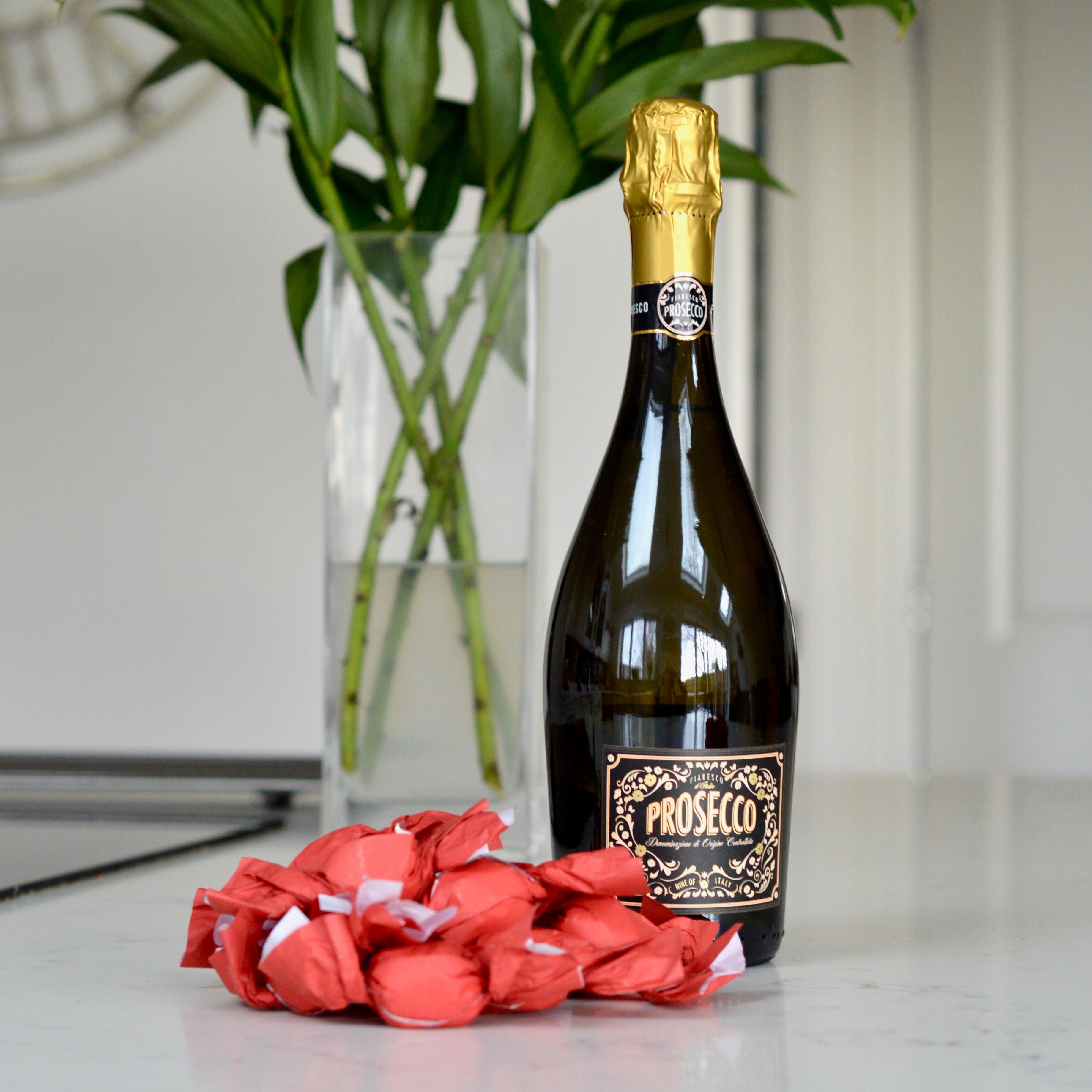 Fiabesco Prosecco and White Chocolate Truffle Hamper / Set - BESPOKE77