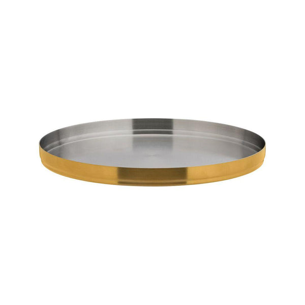 Brushed Gold Round Plate 9" (23cm) - BESPOKE77