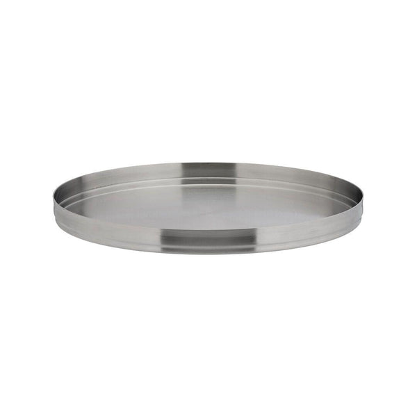 Brushed Stainless Steel Round Plate 9" (23cm) - BESPOKE77