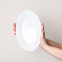 Fresh White Porcelain Oval Plate - BESPOKE77