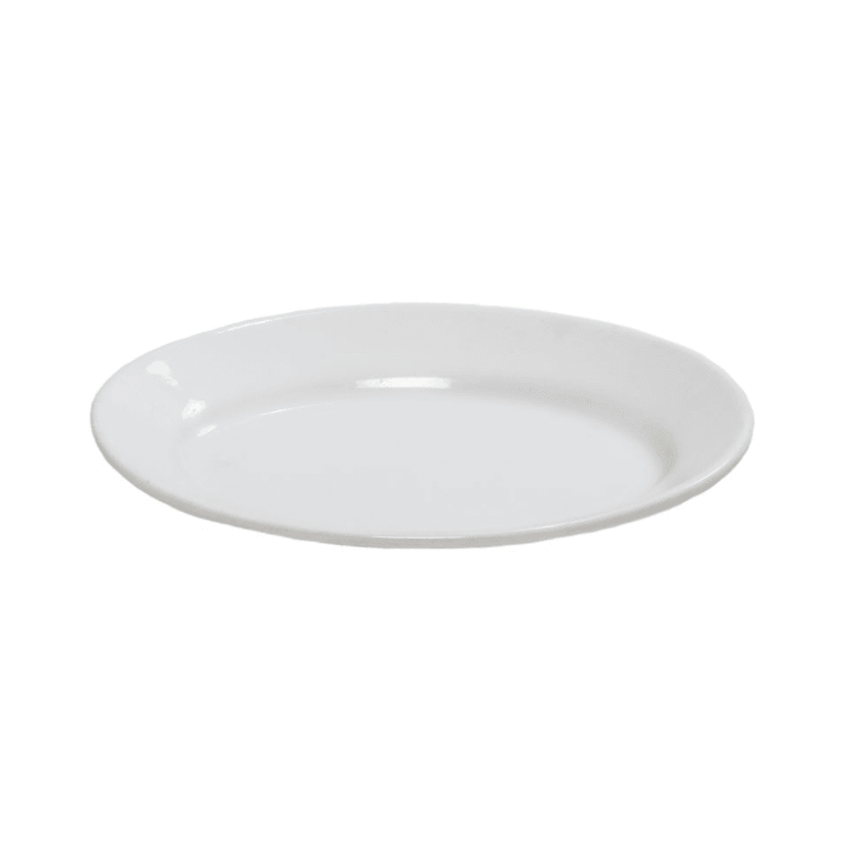 Fresh White Porcelain Oval Plate - BESPOKE77