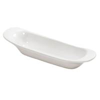 Fresh White Porcelain Olive Boat - BESPOKE77