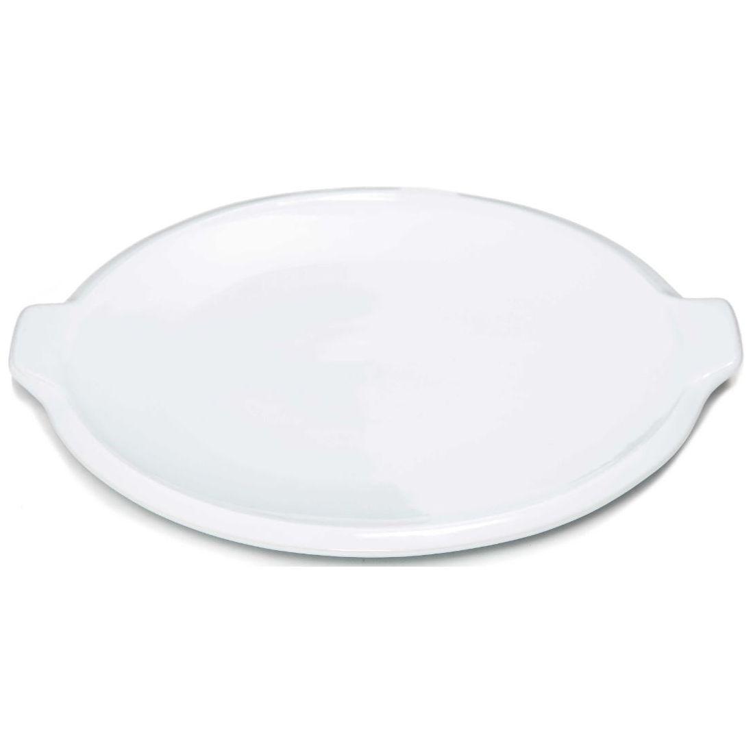 Off White Round 30cm Pizza Plate With Ears - BESPOKE77