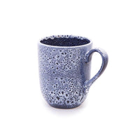 Sapphire Blue Speckled Stoneware Mug 36cl