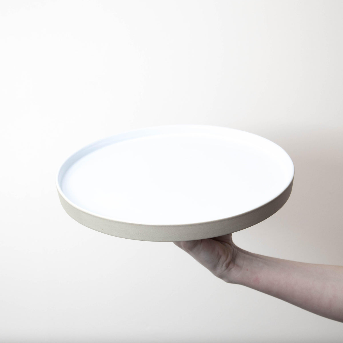 Tavs White Stoneware With Barley Edge 30cm Plate - BESPOKE77