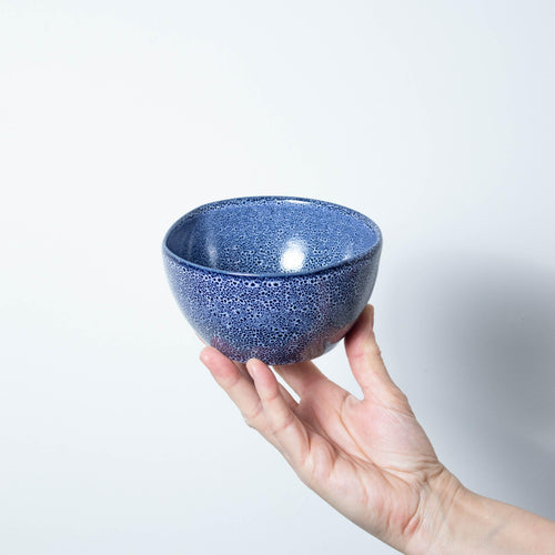 Speckled Sapphire Blue Stoneware 13cm Large Side Pot - BESPOKE77