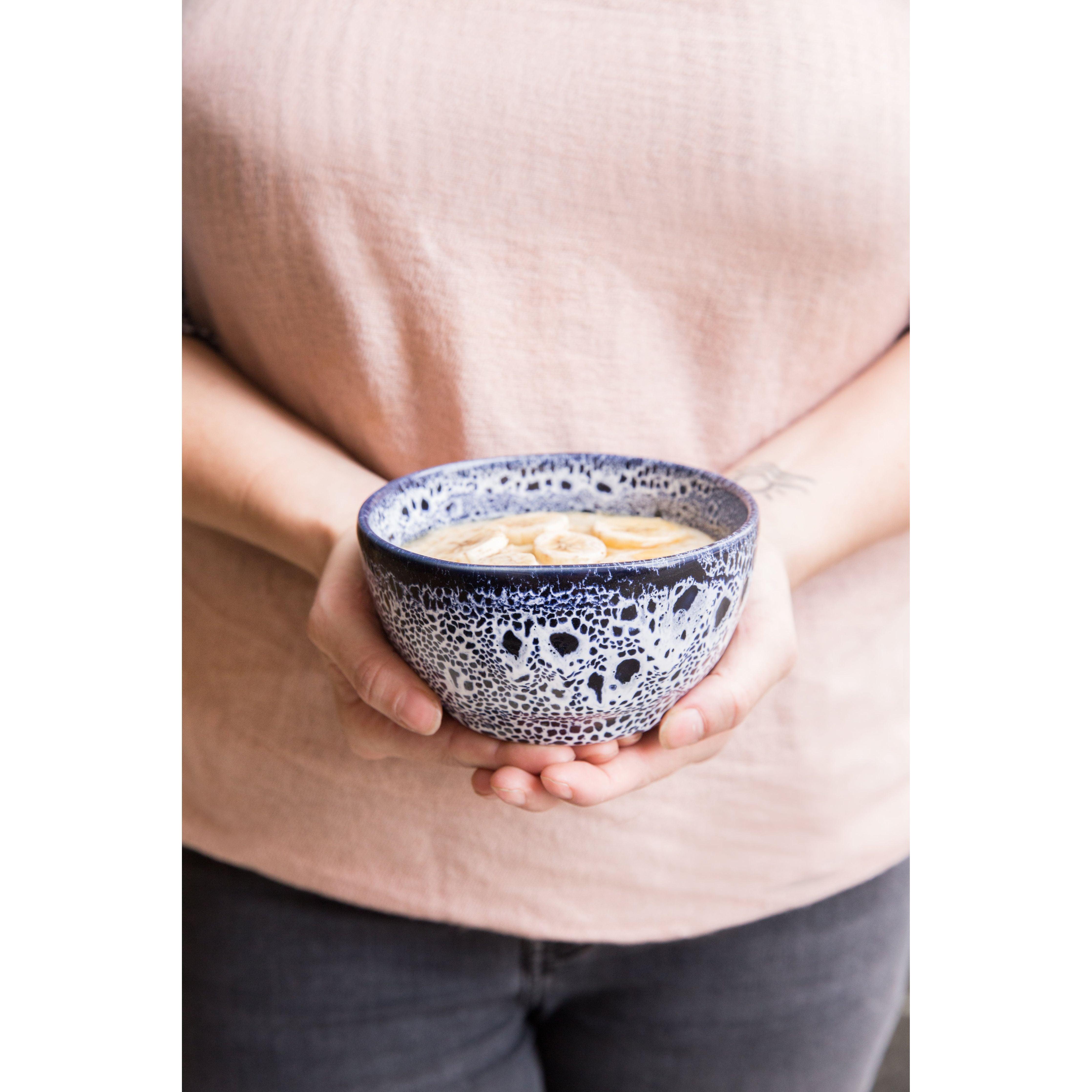 Speckled Sapphire Blue Stoneware 13cm Large Side Pot - BESPOKE77