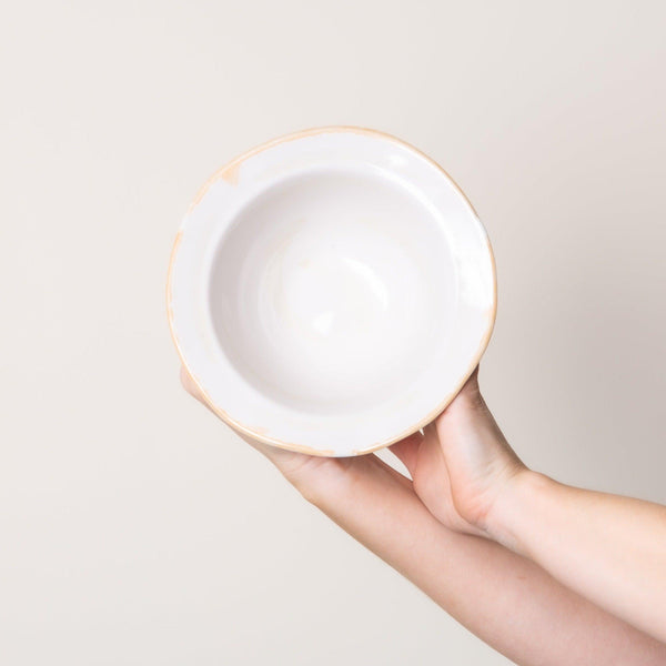 Off White Wonky Stoneware 18cm Soup Bowl - BESPOKE77