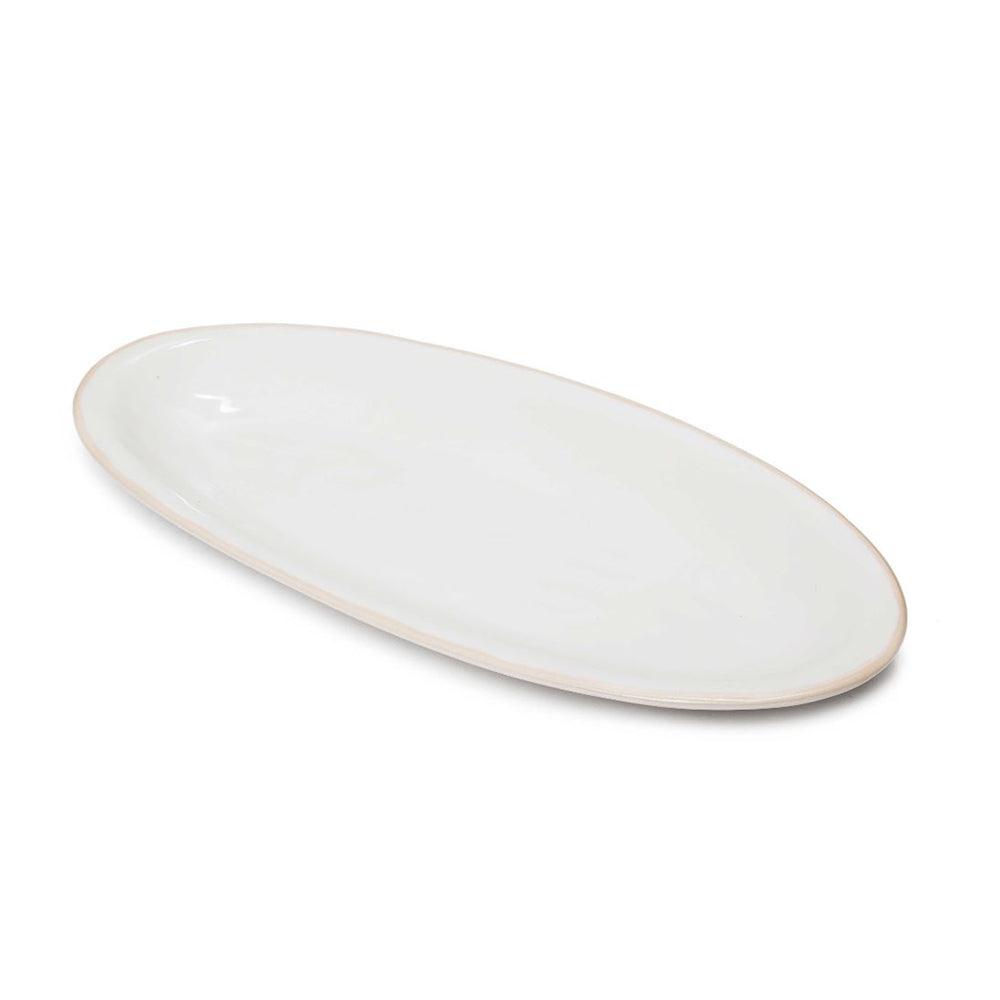 Off White Wonky Large Oval Serving Platter - BESPOKE77
