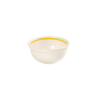 White Stoneware with Coloured Rim 8cm Ramekin - BESPOKE77
