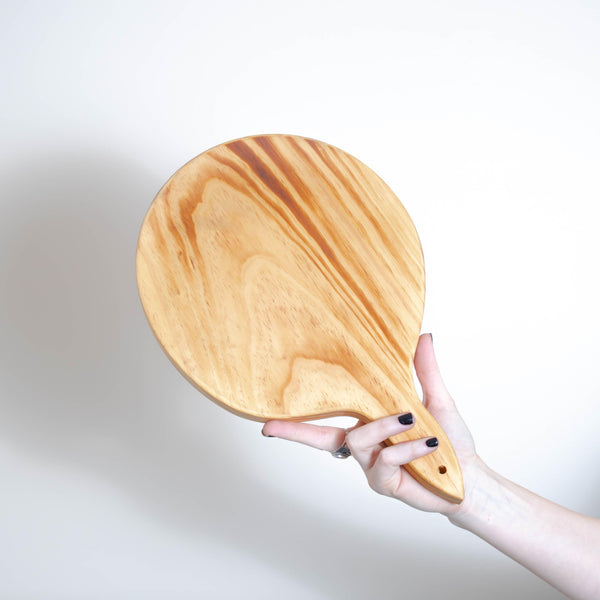 Bespoke 77 Round Pine Serving Board / Paddle - BESPOKE77