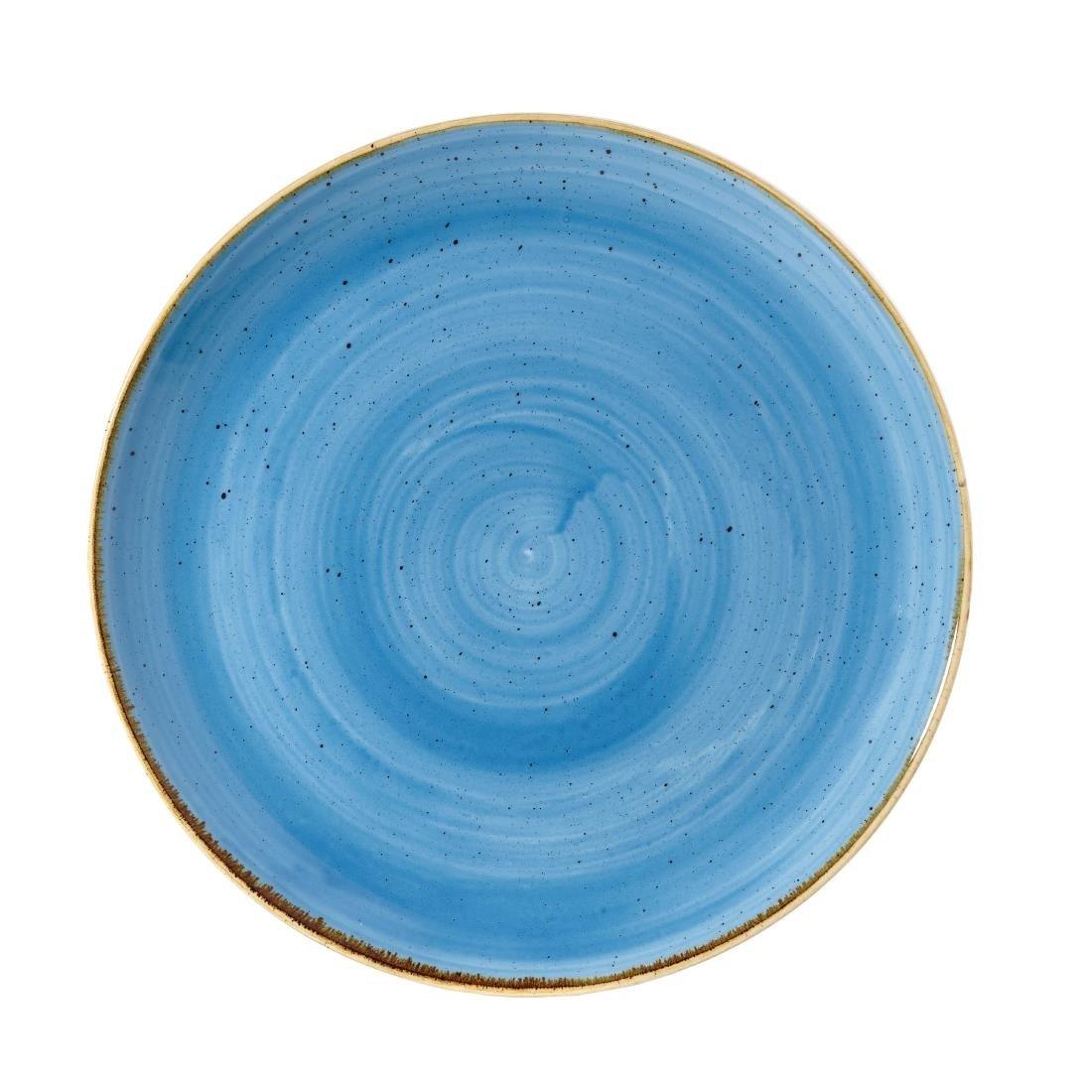 Churchill stonecast round coupe plate cornflower blue 260mm - BESPOKE77