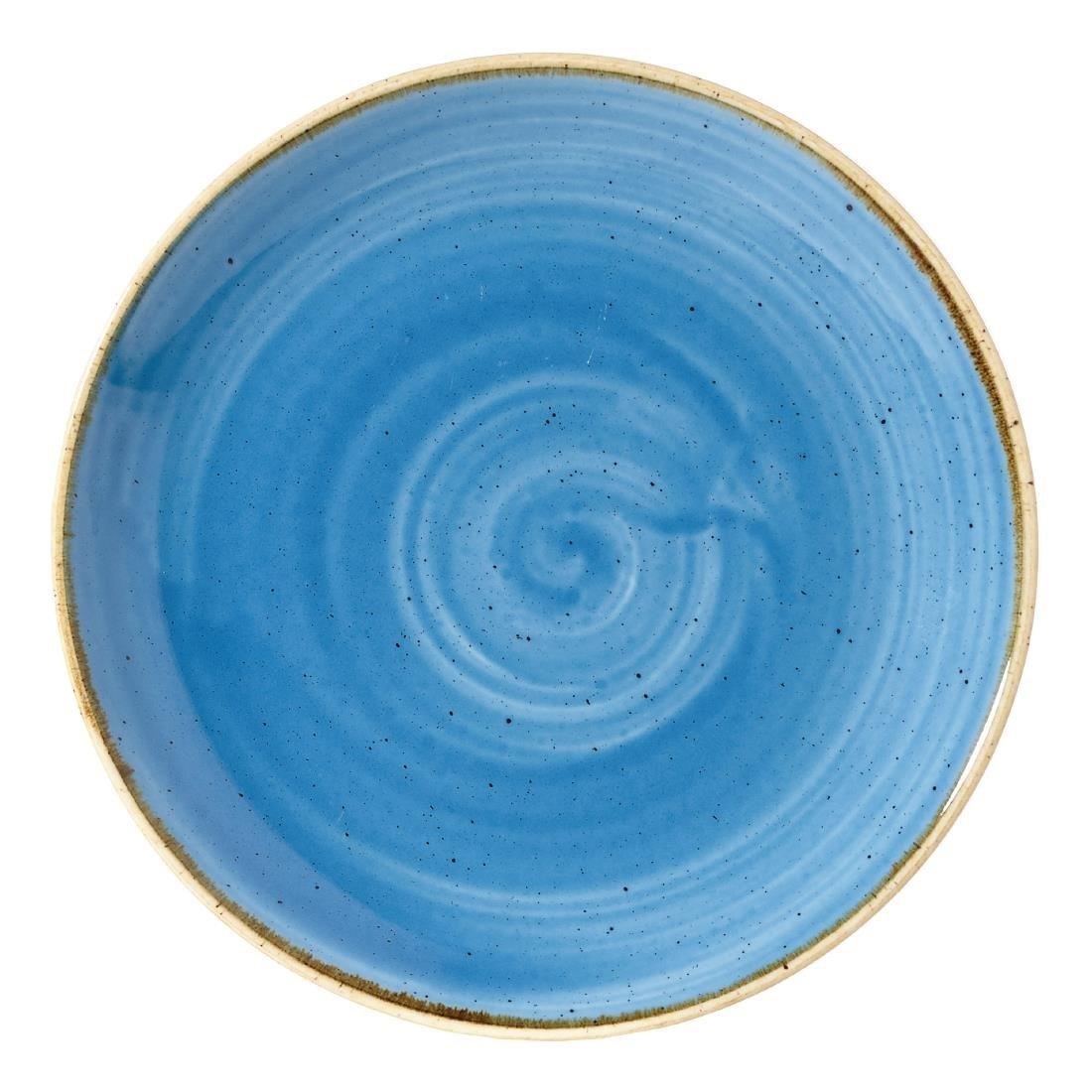 Churchill stonecast round coupe plate cornflower blue 165mm - BESPOKE77