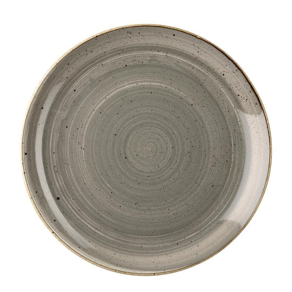 Churchill stonecast round coupe plate pepperorn grey 165mm - BESPOKE77