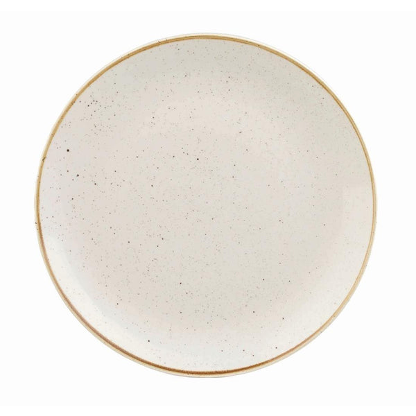 Churchill stonecast round coupe plate barley white 260mm - BESPOKE77