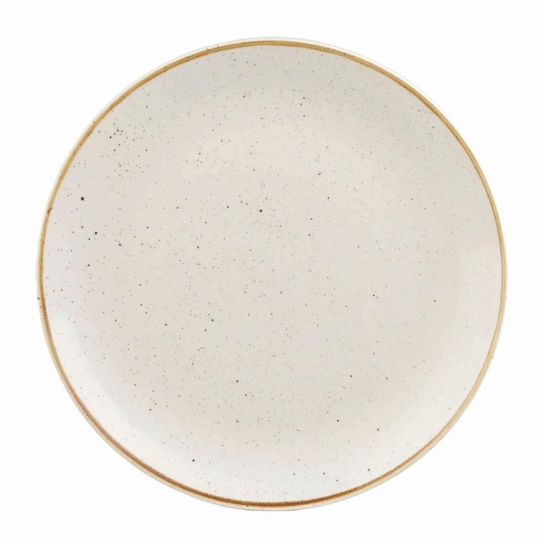 Churchill stonecast round coupe plate barley white 165mm - BESPOKE77