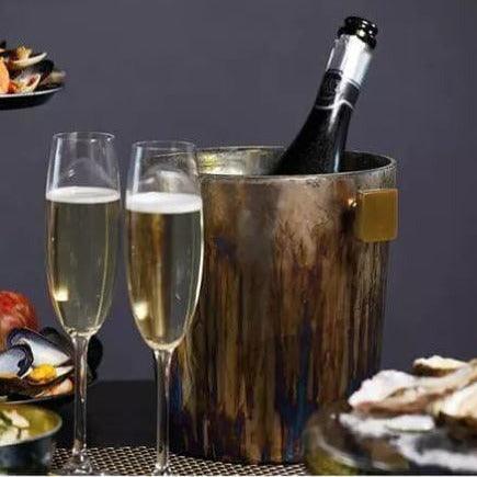 Mercury Fire Glass Sparkling Wine Bucket - BESPOKE77