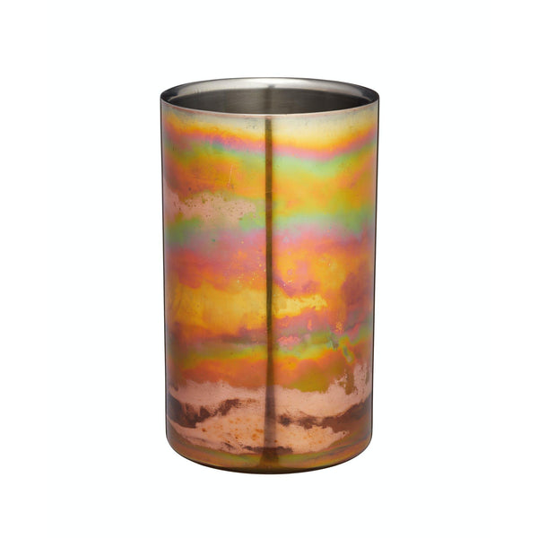 Stainless Steel Iridescent Copper-Coloured Wine Cooler - 12cm Dia x 20cm H - BESPOKE77