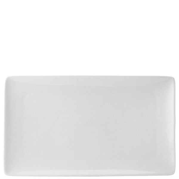 Pure White Porcelain Rectangular Plate 13.75 x 8.25" (35 x 21cm) - BESPOKE77