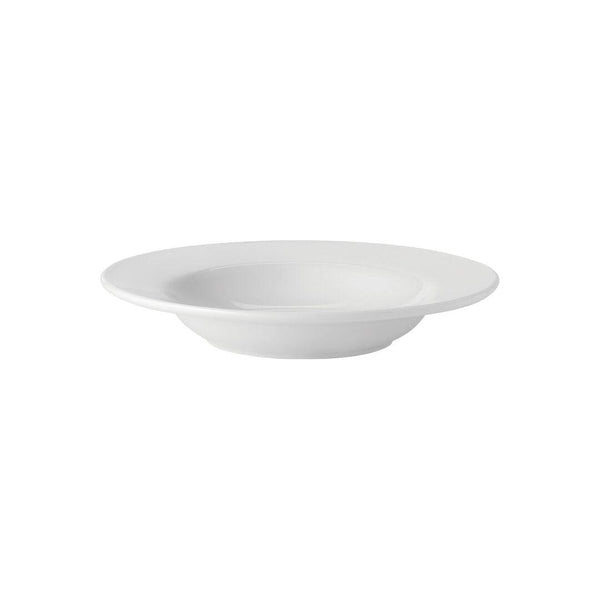 Pure White Porcelain Rimmed Soup Bowl 9" (22.5cm) - BESPOKE77
