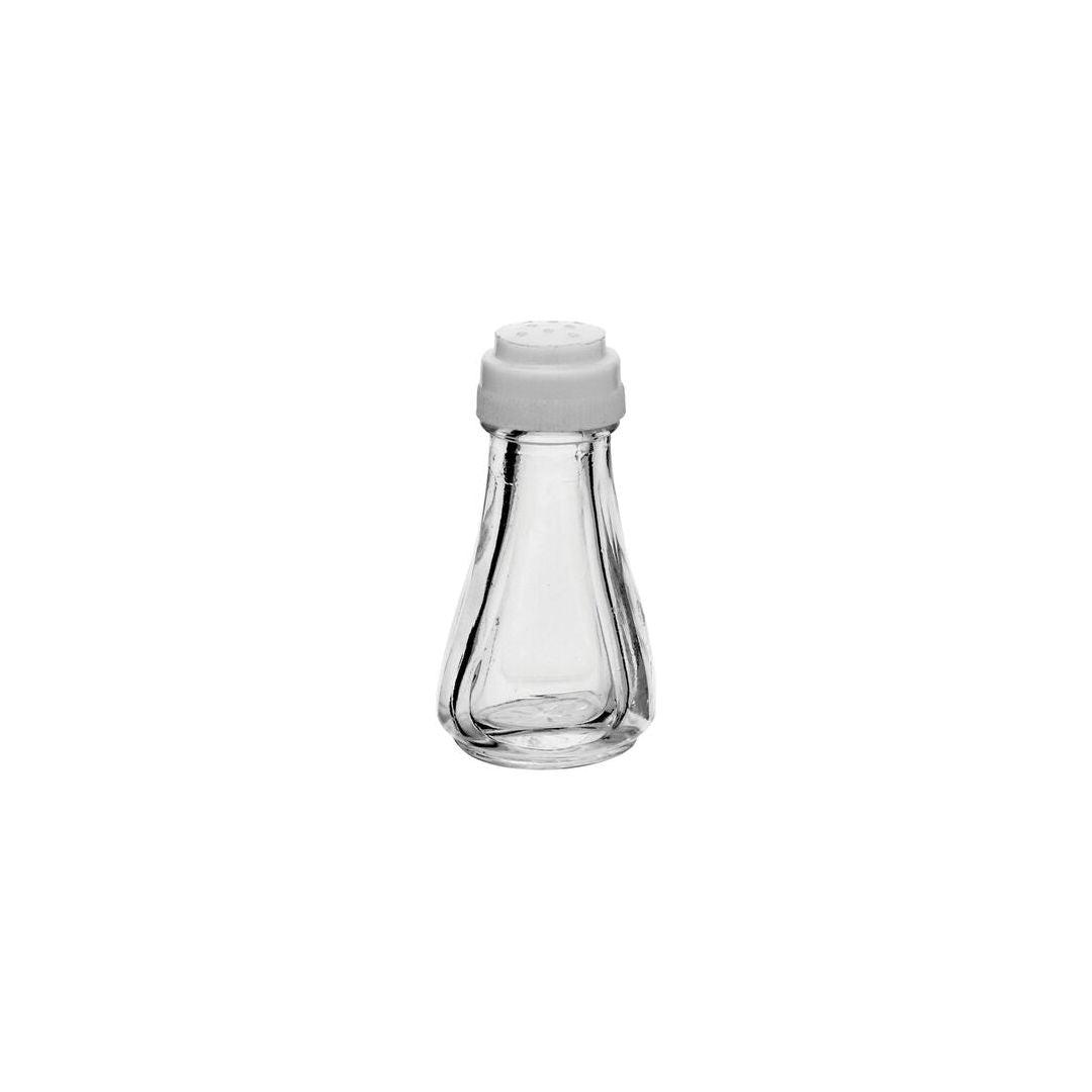 Glass Salt & Pepper Pot With White Plastic Top - BESPOKE77