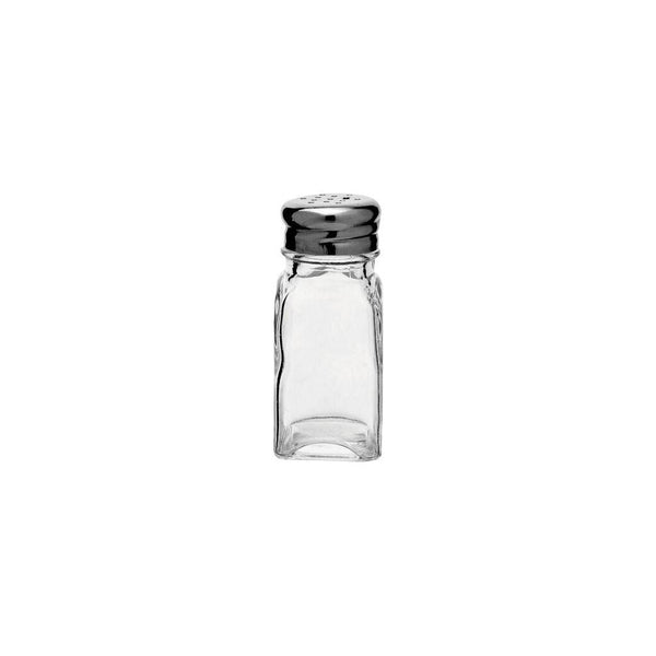 Square Glass Pepper Pot Stainless Steel Top - BESPOKE77