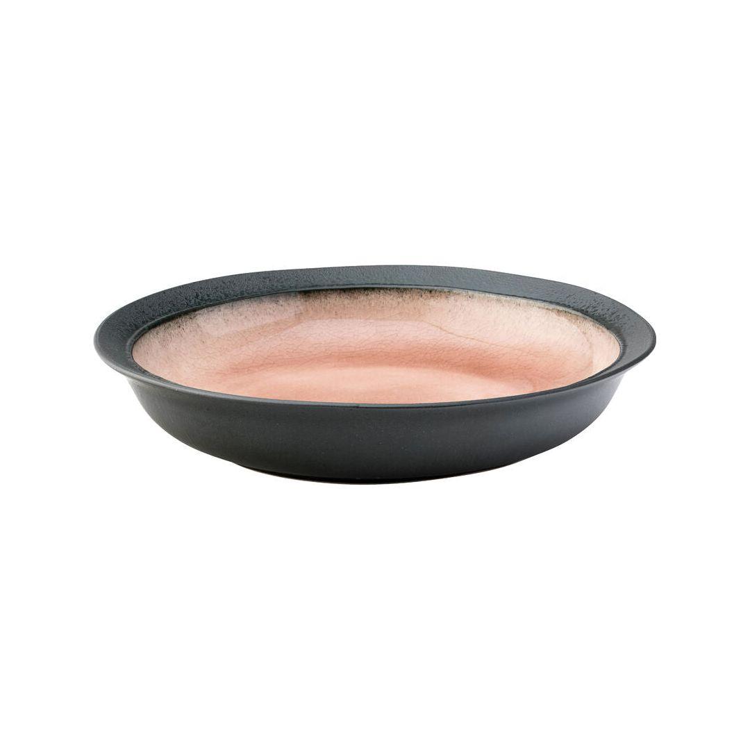 Dusky Pink And Black Reactive Glaze Stoneware - BESPOKE77