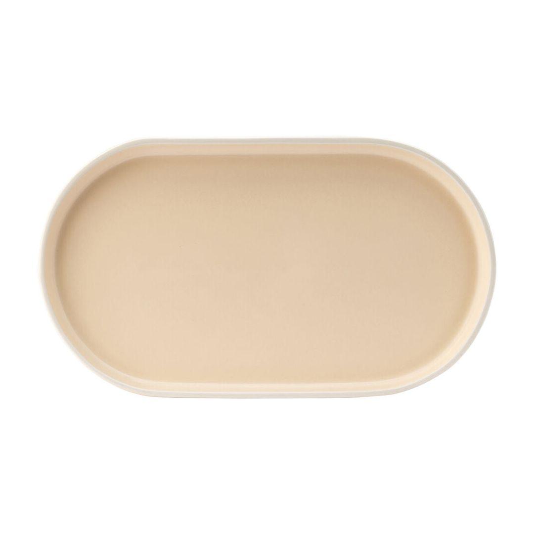 Forma Vanilla Porcelain Platter 31 x 17.5cm - BESPOKE77