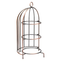 Birdcage Plate Stand Stainless Steel 17.5 x 8.75" (47 x 25cm) - BESPOKE77