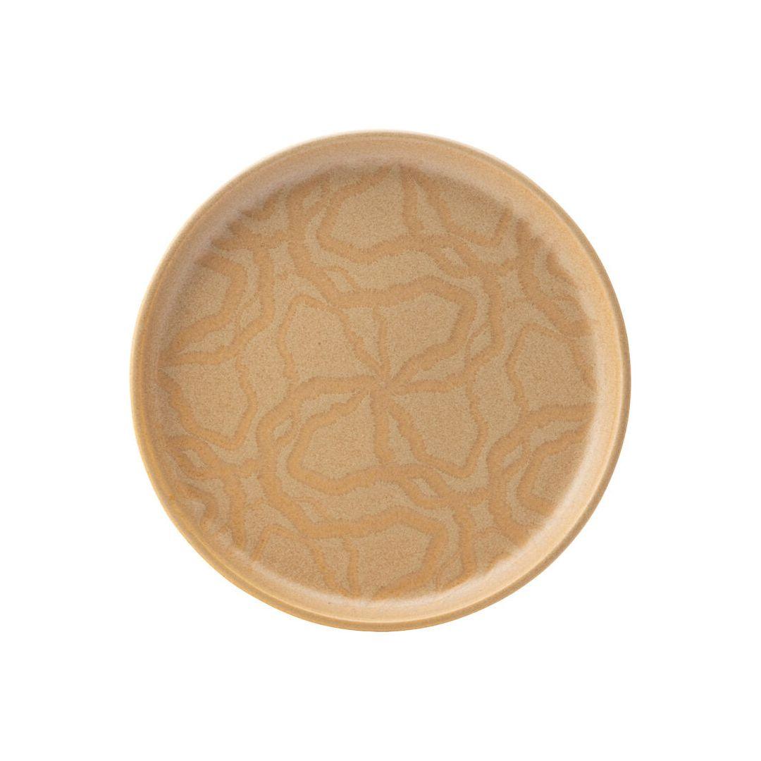 Maze Natural Flax Patterned Glaze Porcelain Tableware - BESPOKE77