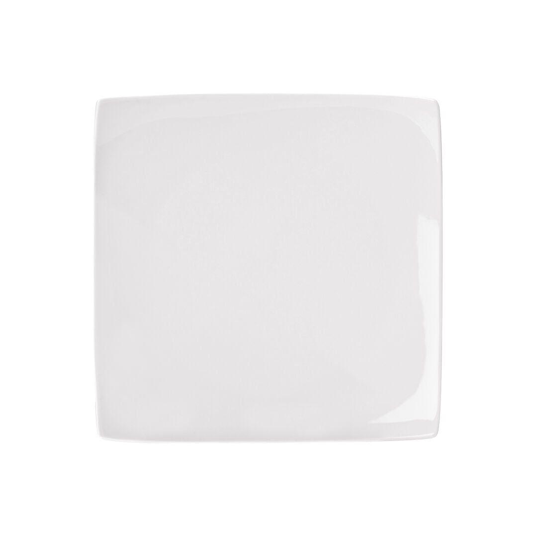 Pure White Porcelain Square Plate 8" (20.5cm) - BESPOKE77